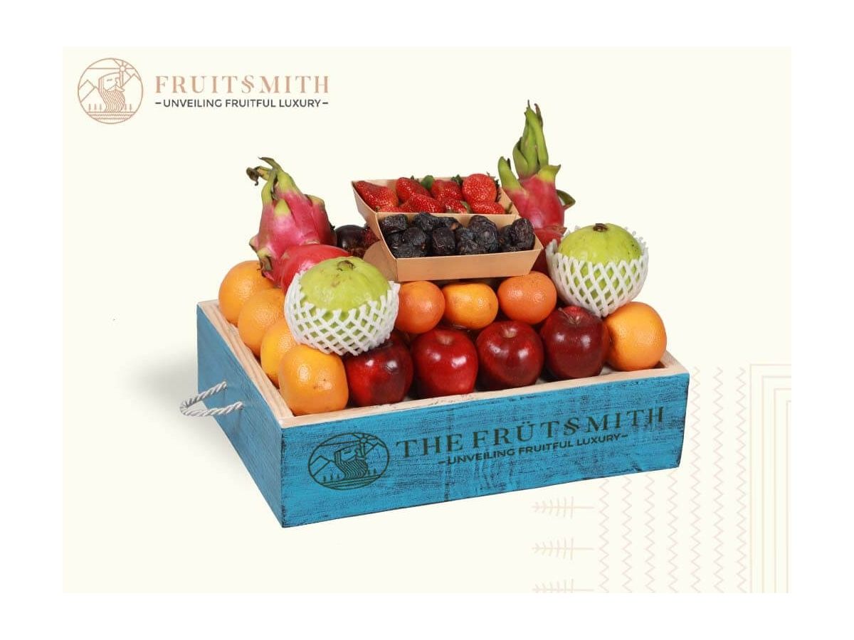 Fresh Imported Sweet Fruit and Treats Gift Hamper 