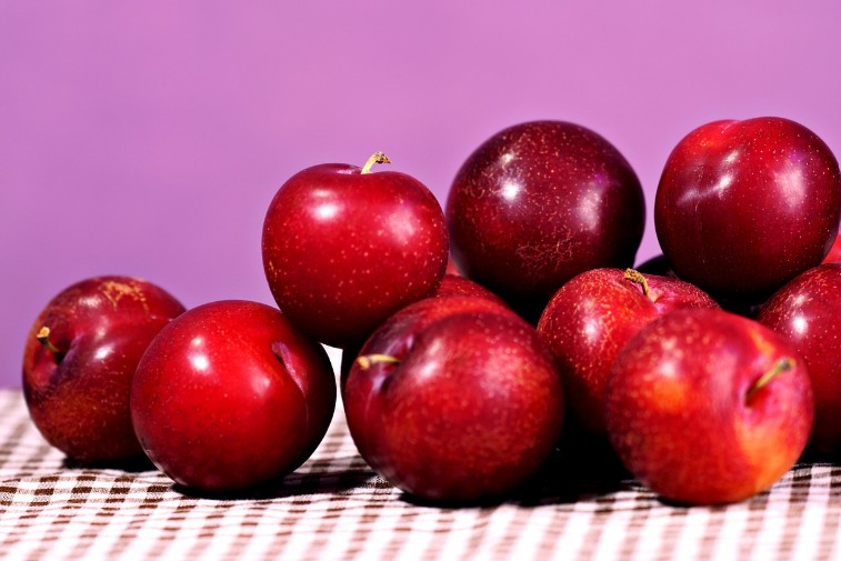 image of red plum fruit